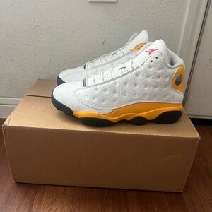 White and Yellow Sneakers